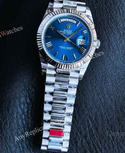 VS Factory Rolex Daydate Dandong 3255 Movement 40mm Blue Face Watch